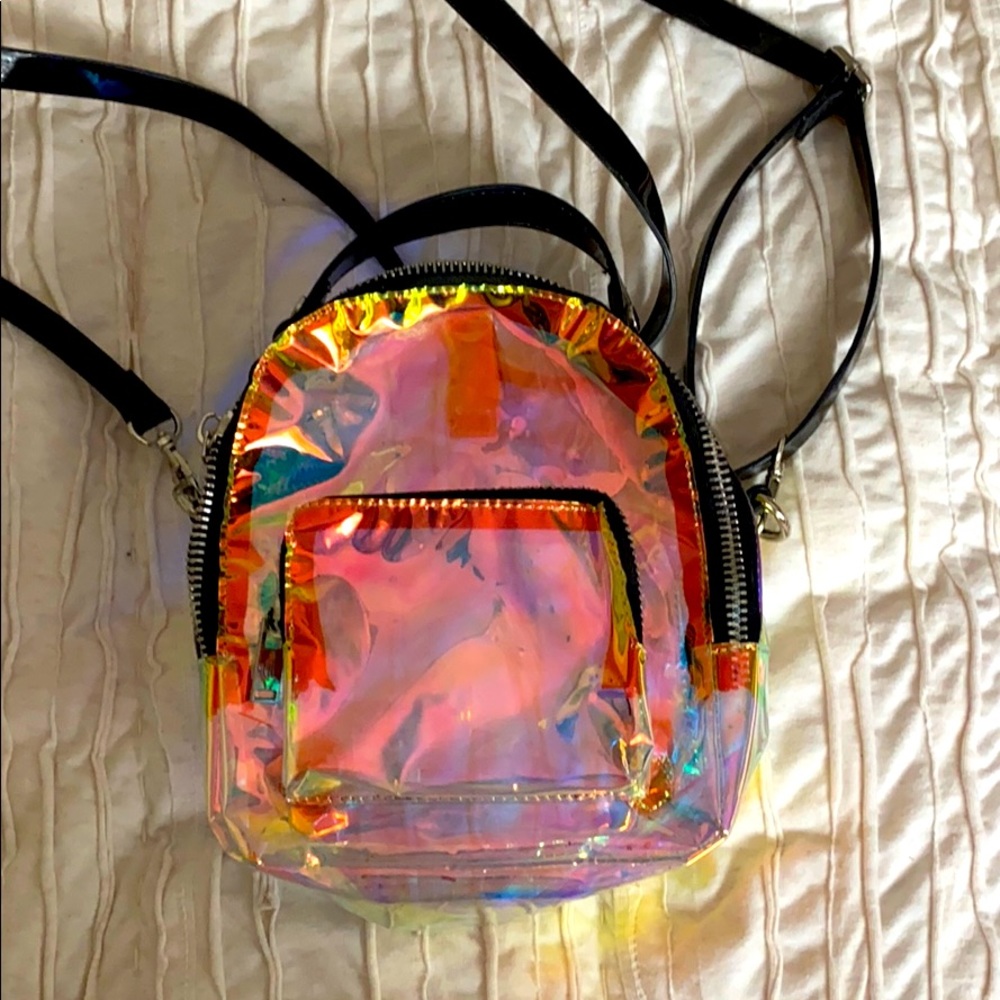 Translucent mini backpack